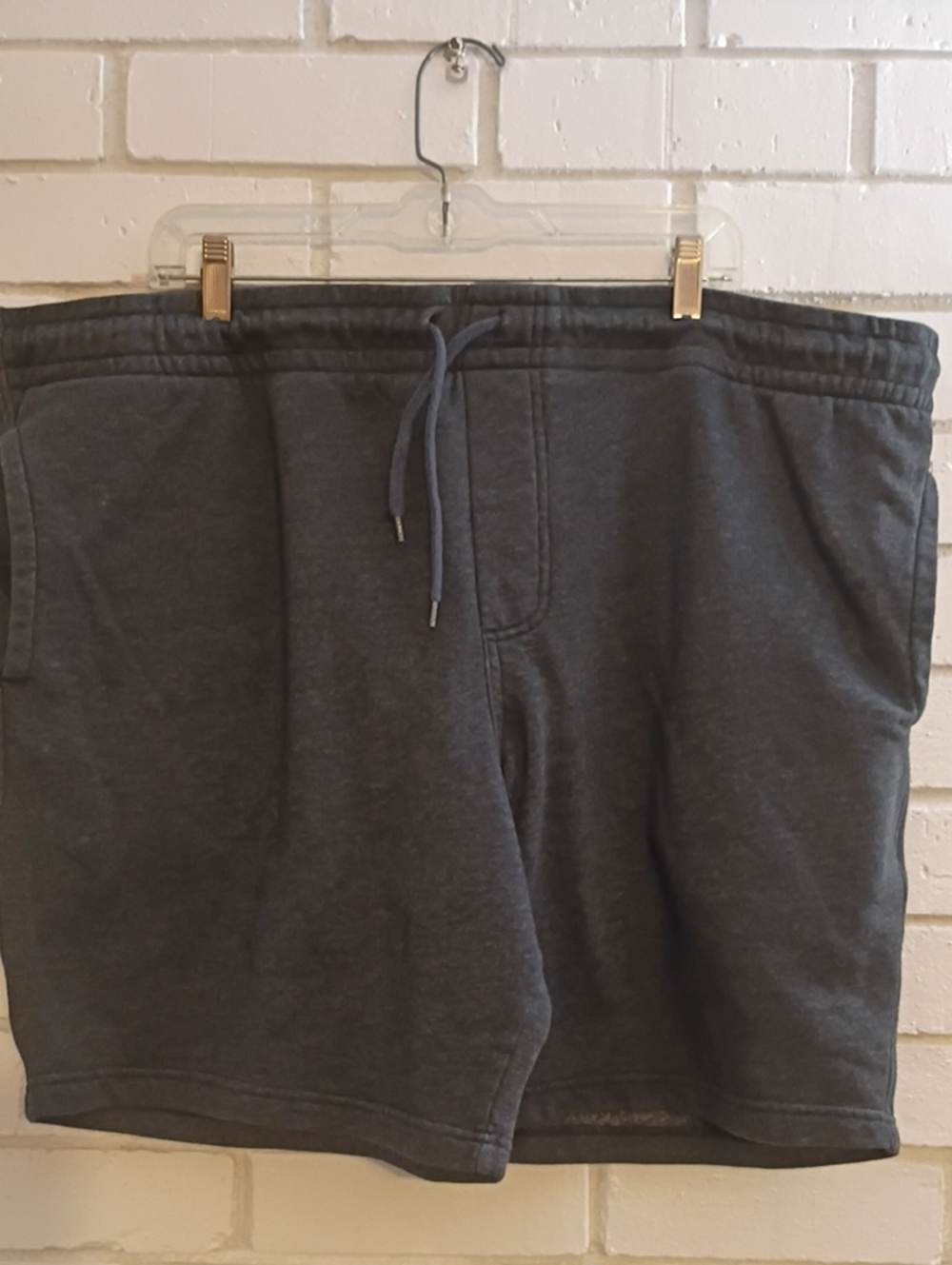 Goodfellow Mens Size XXL 3 Pocket Elastic w/Drawstring Waist Dark Gray Shorts